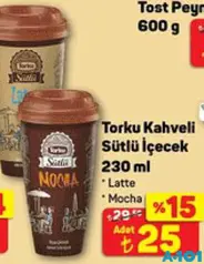 TORKU KAHVELİ SÜTLÜ İÇECEK 230 ML